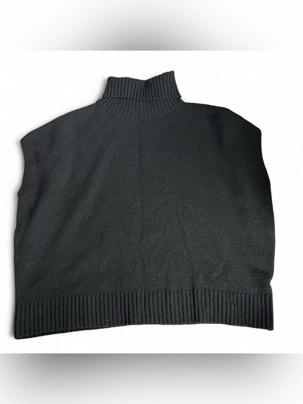 SHEIN Black Women's Turtleneck Sweater Vest